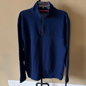 Nautica Men's Navy Zip-Up Sweater large